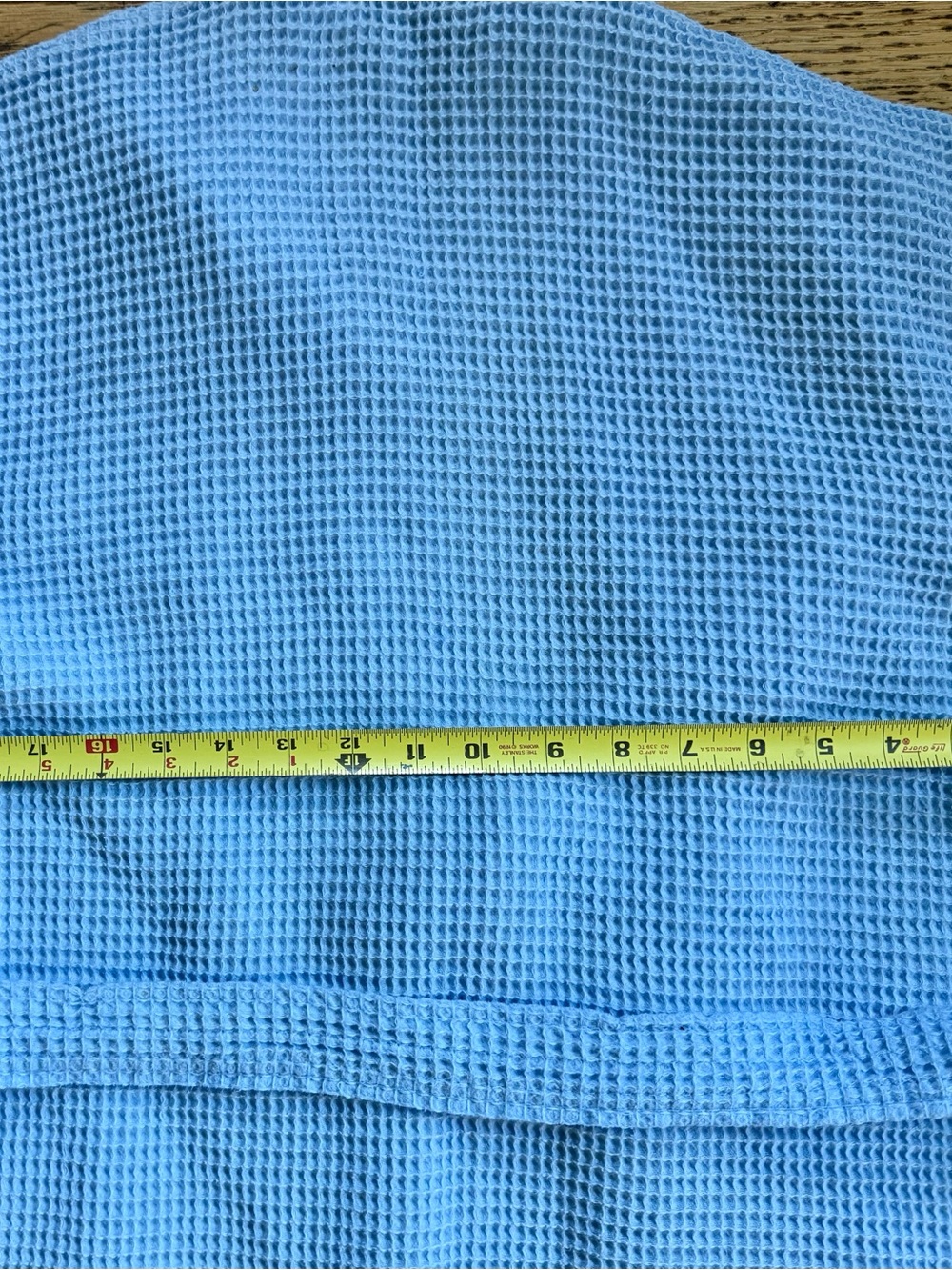 Light Blue Waffle Knit Robe - Picture 3 of 7